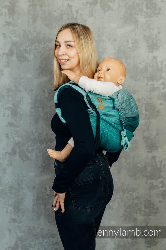 Nosidło Klamrowe ONBUHIMO splot jodełkowy (100% bawełna), rozmiar Preschool - EDYCJA DLA PROFESJONALISTÓW - ENTWINE #babywearing