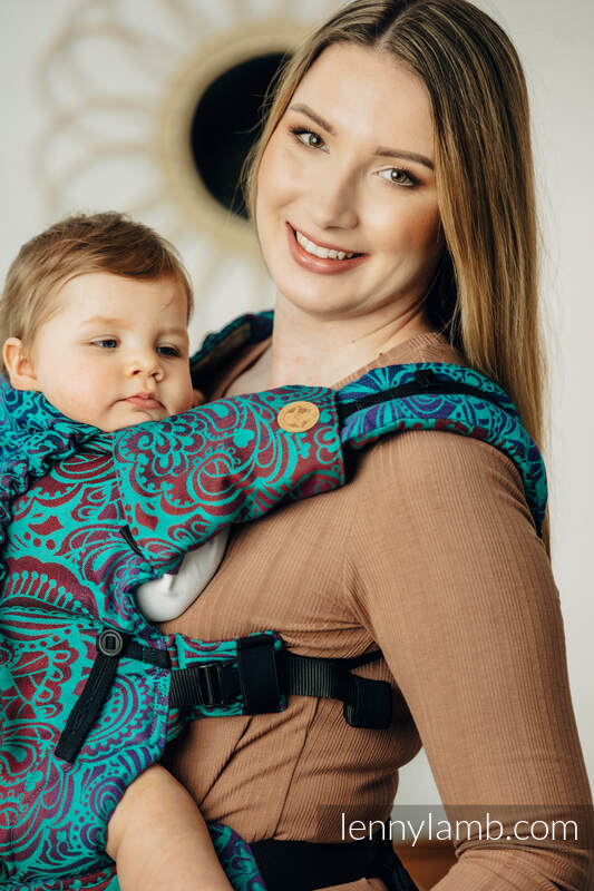 Ensemble protège bretelles et sangles pour capuche (60% coton, 40% polyester) - FLORES - DIVE #babywearing