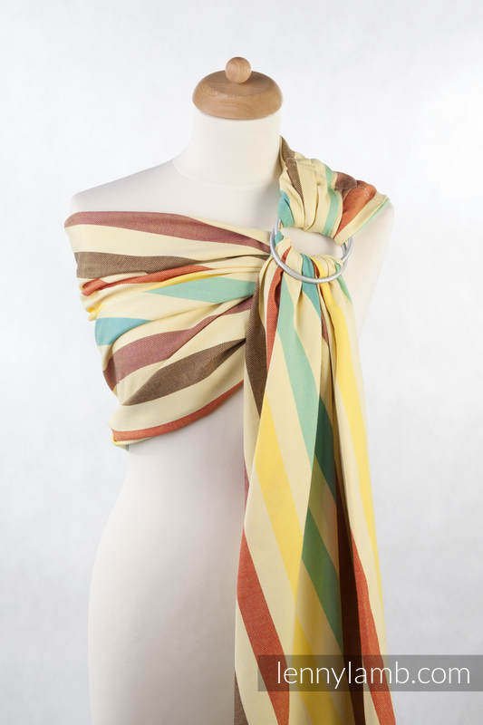 Ring Sling - 100% Cotton - Broken Twill Weave, with gathered shoulder - Sunny Smile #babywearing