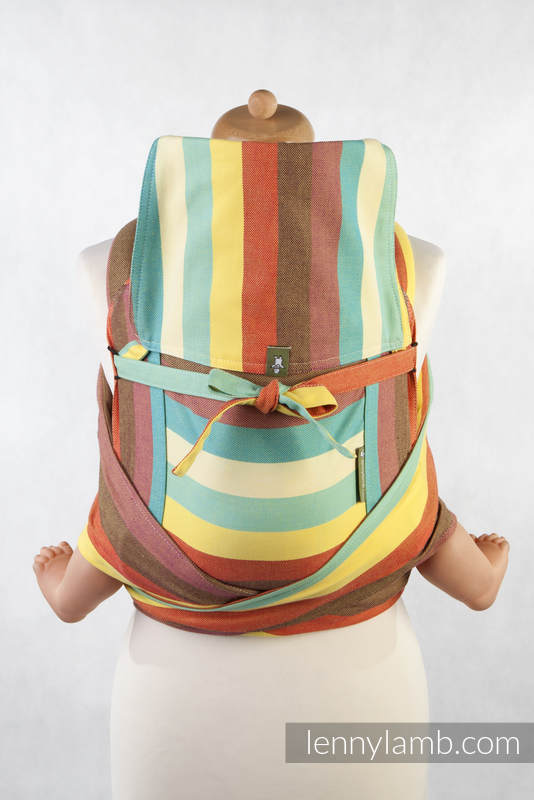 MEI-TAI carrier Toddler, broken-twill weave - 100% cotton - with hood, Four Seasons #babywearing