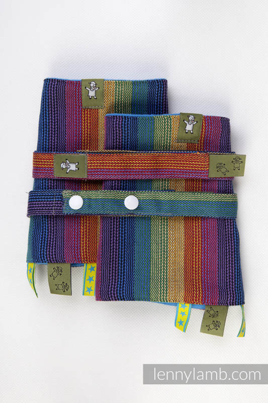 Drool Pads & Reach Straps Set, (Puter fabric - 60% cotton, 40% bamboo; Lining - 100% polyester) - PARADISO #babywearing