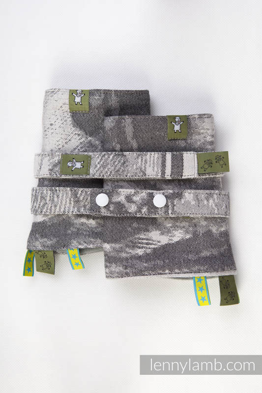 Drool Pads & Reach Straps Set, (60% cotton, 40% polyester) - POSEIDON #babywearing