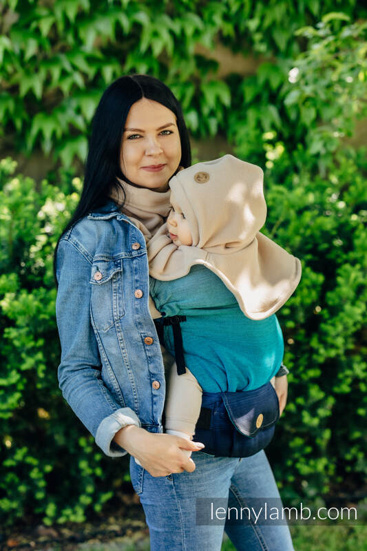 Cache-col pour deux (polaire) - Sweet Cappuccino #babywearing