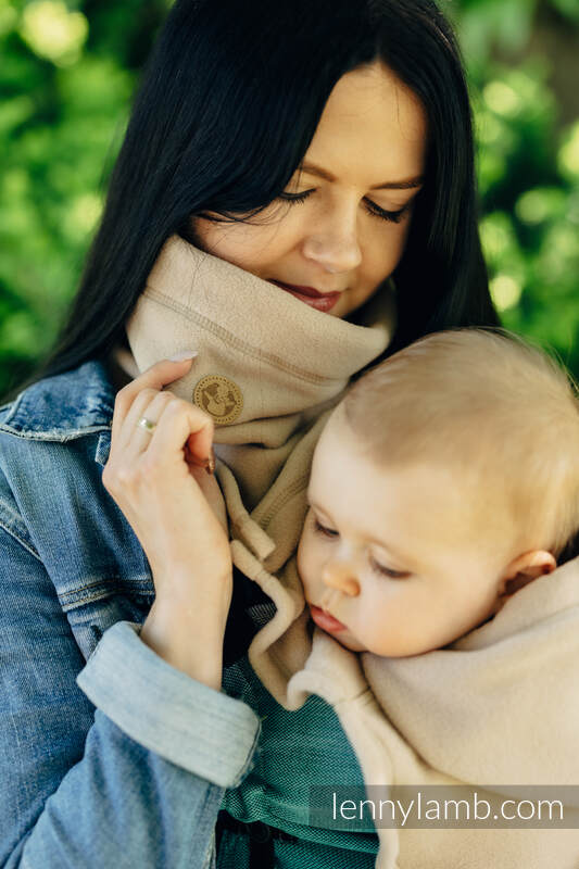 Cache-col pour deux (polaire) - Sweet Cappuccino #babywearing