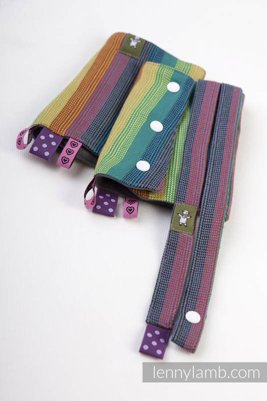 Drool Pads & Reach Straps Set, (60% cotton, 40% polyester) - TANGATA #babywearing