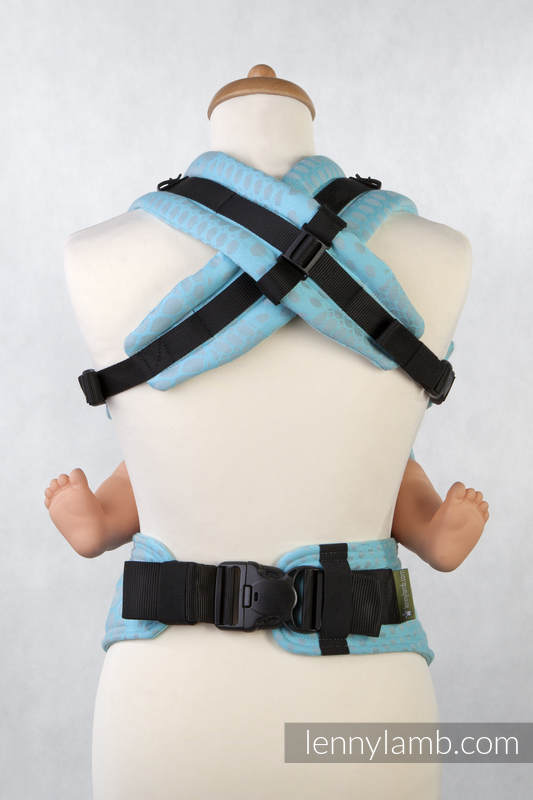 Nosidełko Ergonomiczne z tkaniny żakardowej 100% bawełna , Baby Size, FUTURA, Druga Generacja #babywearing