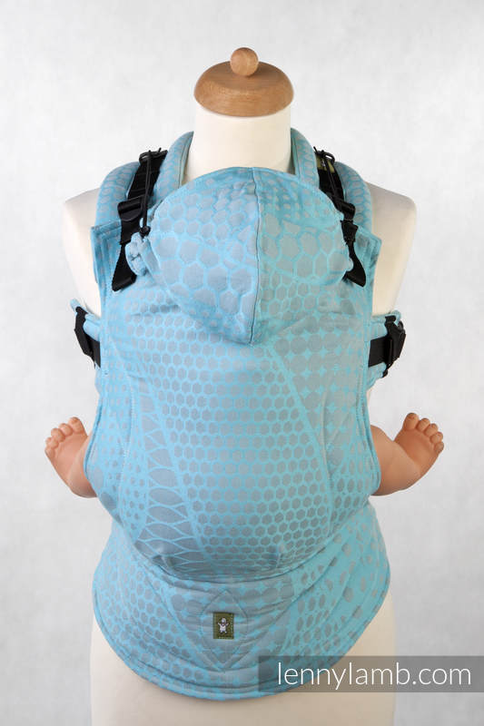 Nosidełko Ergonomiczne z tkaniny żakardowej 100% bawełna , Baby Size, FUTURA, Druga Generacja #babywearing