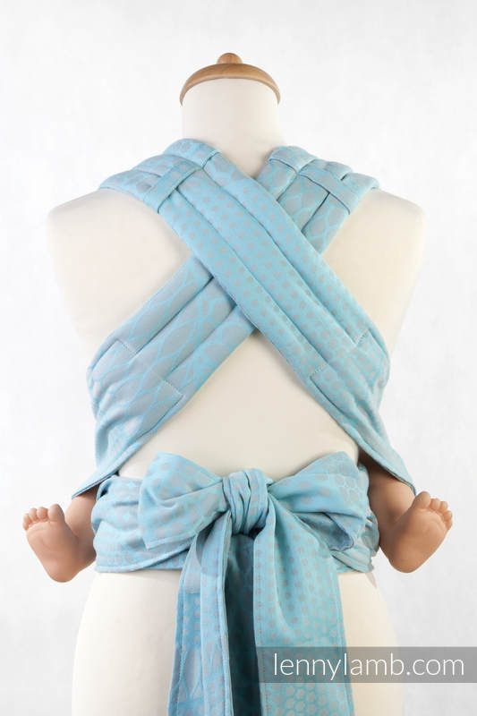 MEI-TAI carrier Mini, jacquard weave - 100% cotton - with hood, FUTURA #babywearing