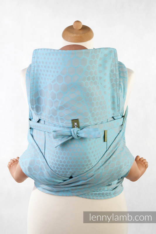MEI-TAI carrier Toddler, jacquard weave - 100% cotton - with hood, FUTURA #babywearing