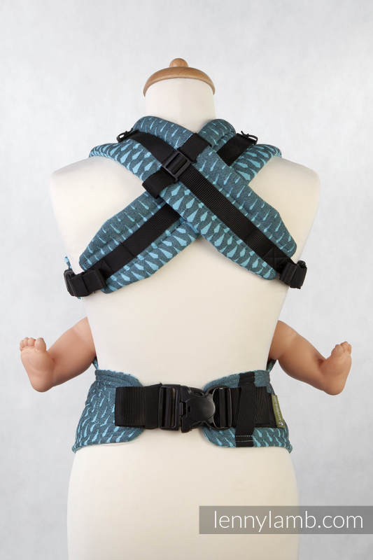 Ergonomic Carrier, Baby Size, jacquard weave 100% cotton - ICICLES, Second Generation #babywearing