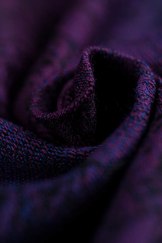 Ring Sling, Jacquard Weave (100% cotton), with gathered shoulder - WILD WINE - BOUQUET - standard 1.8m #babywearing