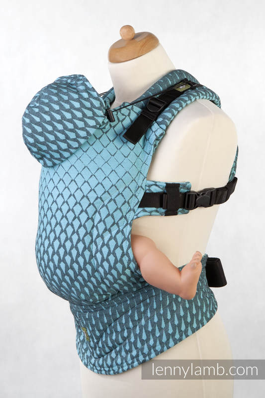 Ergonomic Carrier, Baby Size, jacquard weave 100% cotton - ICICLES, Second Generation #babywearing