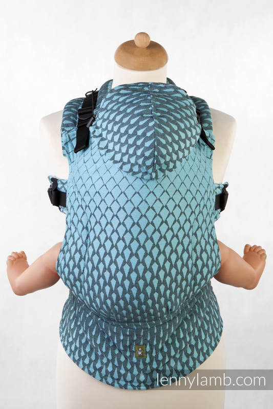 Ergonomic Carrier, Baby Size, jacquard weave 100% cotton - ICICLES, Second Generation #babywearing