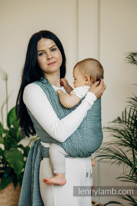 Żakardowa chusta do noszenia dzieci, splot waflowy, 100% bawełna - LUMINARA - rozmiar M #babywearing