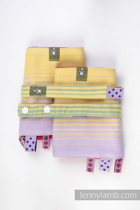 Drool Pads & Reach Straps Set, (60% cotton, 40% polyester) - JUBILEE #babywearing