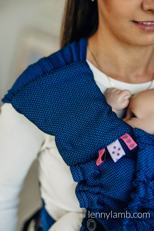 Set de protege tirantes y tiras de alcance (60% algodón, 40% Poliéster) - COBALT #babywearing