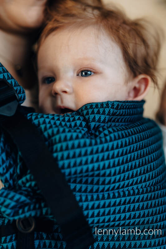 My First Baby Carrier - LennyUpGrade, Standard Size, tessera weave 100% cotton - TANZANITE #babywearing