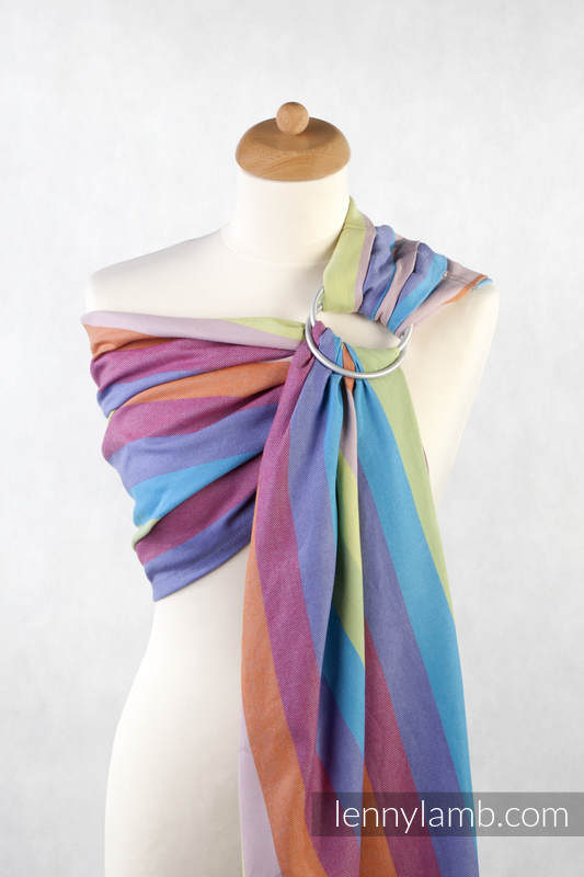 Ringsling, Broken twill Weave (100% cotton) - CORAL REEF - standard 1.8m #babywearing