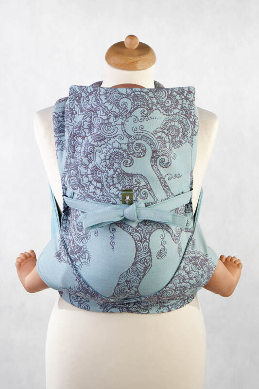 Nosidełko dla dzieci MEI-TAI MINI z kapturkiem, bawełna, splot żakardowy, Eden #babywearing