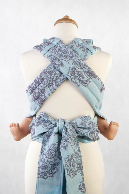 Nosidełko dla dzieci MEI-TAI MINI z kapturkiem, bawełna, splot żakardowy, Eden #babywearing