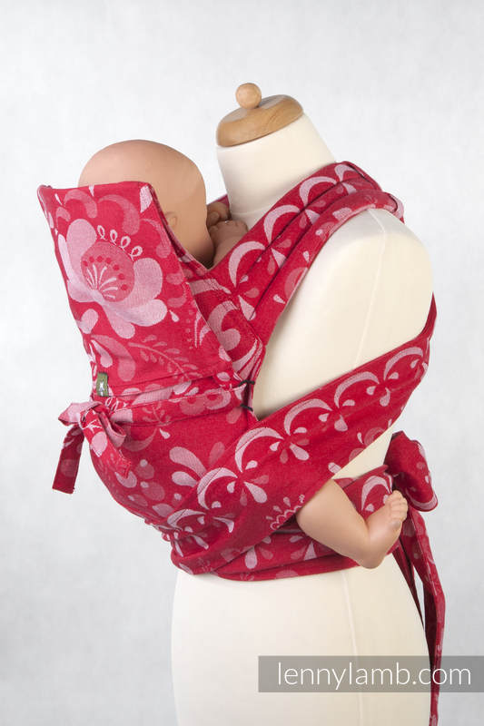 Mei Tai carrier Mini with hood/ jacquard twill / 100% cotton /  POWER OF LOVE #babywearing
