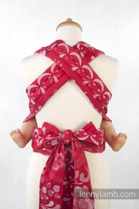Mei Tai carrier Mini with hood/ jacquard twill / 100% cotton /  POWER OF LOVE #babywearing