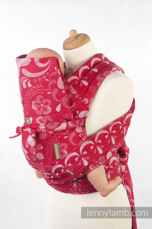 Mei Tai carrier Toddler with hood/ jacquard twill / 100% cotton / POWER OF LOVE #babywearing