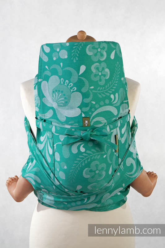 Mei Tai carrier Toddler with hood/ jacquard twill / 100% cotton / POWER OF HOPE #babywearing