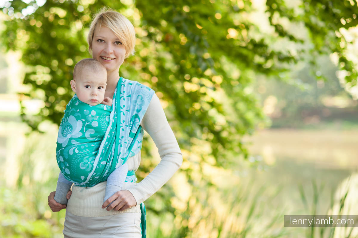 Żakardowa chusta do noszenia dzieci, bawełna - SIŁA NADZIEI - rozmiar M #babywearing