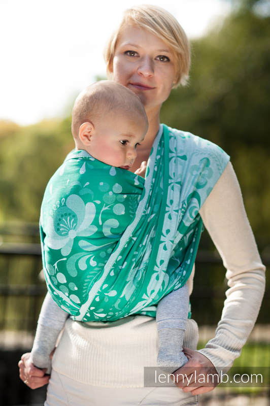 Żakardowa chusta do noszenia dzieci, bawełna - SIŁA NADZIEI - rozmiar XS #babywearing