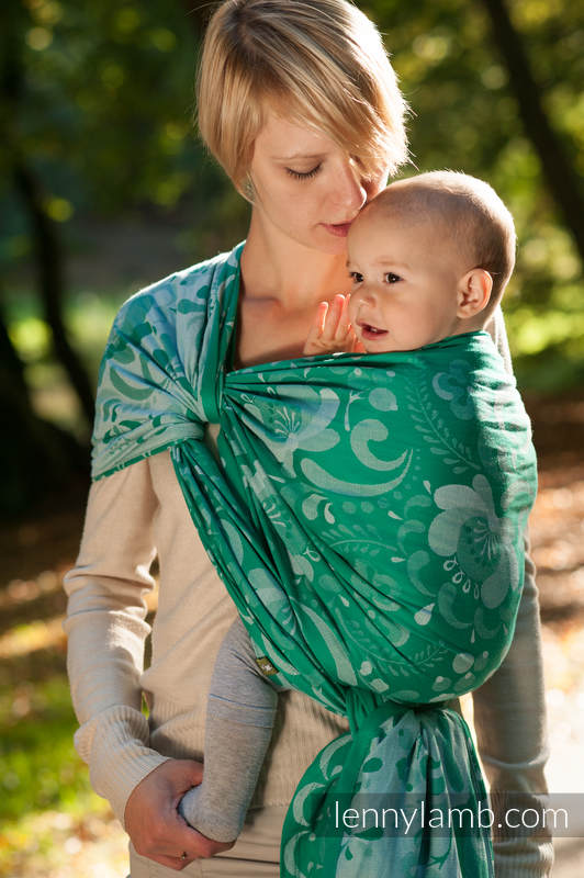 Baby Wrap, Jacquard Weave (100% cotton) - POWER OF HOPE - size L (grade B) #babywearing