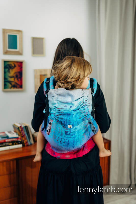 LennyPreschool - verstelbare draagzak, Maat Preschool, SYMPHONY - BLAZE  #babywearing