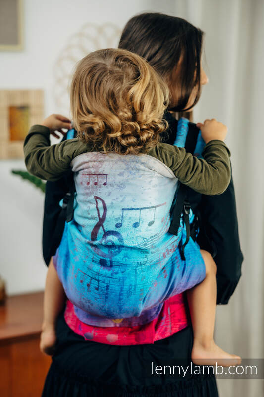 LennyPreschool - verstelbare draagzak, Maat Preschool, SYMPHONY - BLAZE  #babywearing