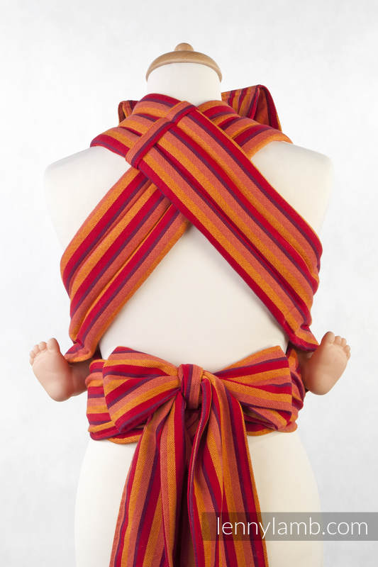 MEI-TAI carrier Toddler, diamond weave - 100% cotton - with hood, Soleil Diamond #babywearing