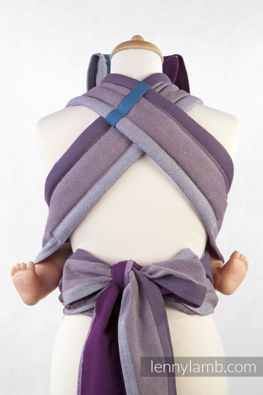 MEI-TAI carrier Toddler, diamond weave - 100% cotton - with hood, Norwegian Diamond #babywearing