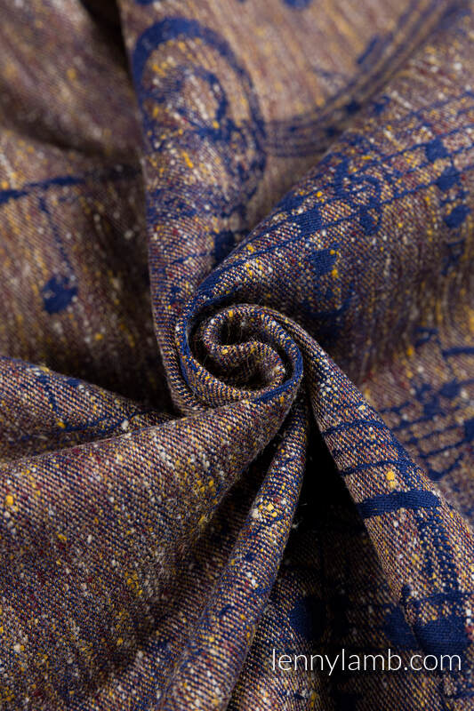 Ringsling, Jacquard Weave, with gathered shoulder (60% cotton, 40% tussah silk) - SYMPHONY - ALLEGRO - standard 1.8m #babywearing