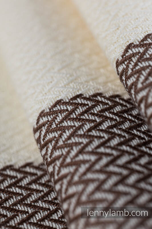 Fular Línea Básica, tejido Herringbone (100% algodón) - LITTLE HERRINGBONE BABY CUPCAKE - talla M #babywearing