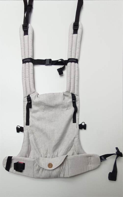 LennyLight Carrier, Standard Size, chevron weave, 100% linen - WAVE - CANVAS #babywearing