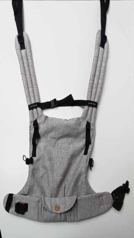 LennyLight Carrier, Standard Size, chevron weave, 100% linen - WAVE - UMBER #babywearing