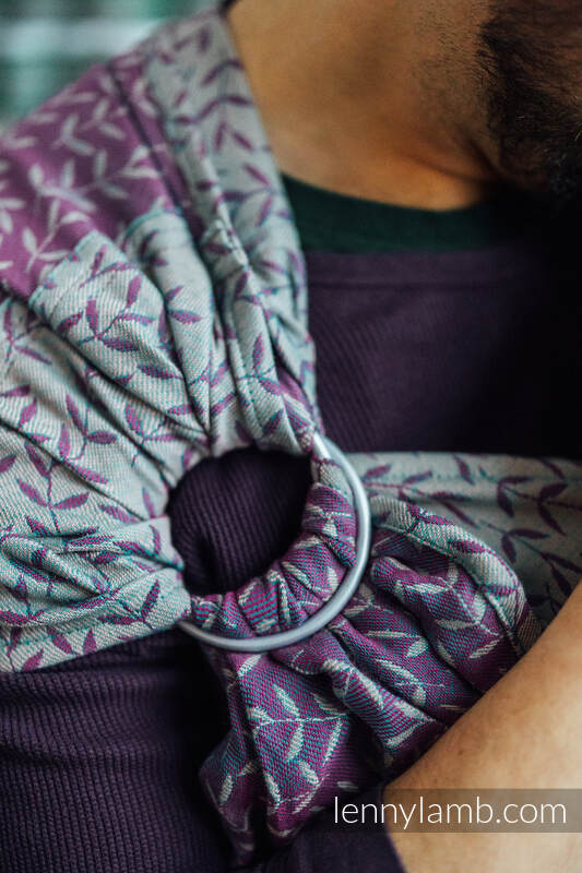 Ringsling, Jacquard Weave (100% cotton), with gathered shoulder - ENCHANTED NOOK - SPELL - standard 1.8m #babywearing