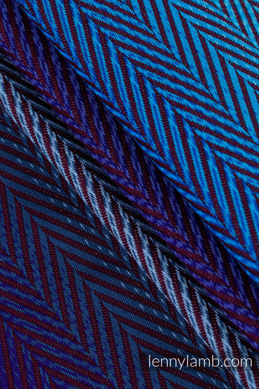 Jacquard weave fabric, 100% cotton, width 147 cm - HERRINGBONE - PREDAWN #babywearing