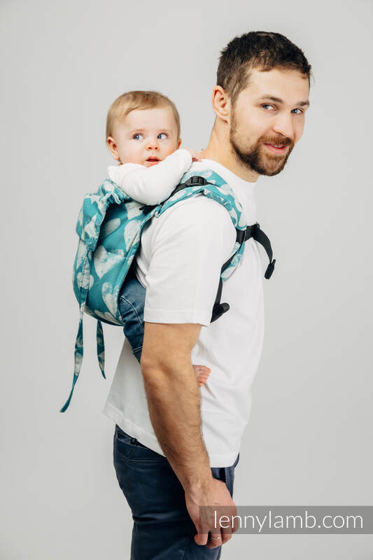 Lenny Buckle Onbuhimo baby carrier, toddler size, jacquard weave (100% cotton) - LOVKA PETITE - BOUNDLESS #babywearing