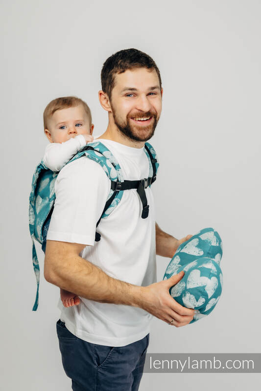 Lenny Buckle Onbuhimo baby carrier, standard size, jacquard weave (100% cotton) - LOVKA PETITE - BOUNDLESS #babywearing