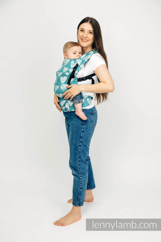 Mochila LennyLight, talla estándar, tejido jaqurad 100% algodón - LOVKA PETITE - BOUNDLESS #babywearing