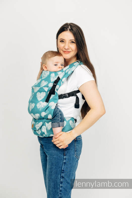 Mochila LennyLight, talla estándar, tejido jaqurad 100% algodón - LOVKA PETITE - BOUNDLESS #babywearing