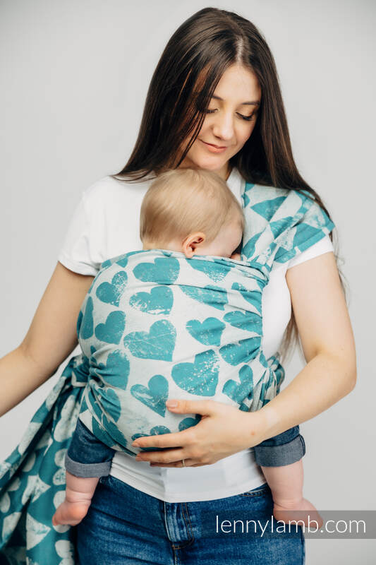 Baby Wrap, Jacquard Weave (100% cotton) - LOVKA PETITE - BOUNDLESS - size L #babywearing
