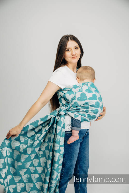 Baby Wrap, Jacquard Weave (100% cotton) - LOVKA PETITE - BOUNDLESS - size XL #babywearing