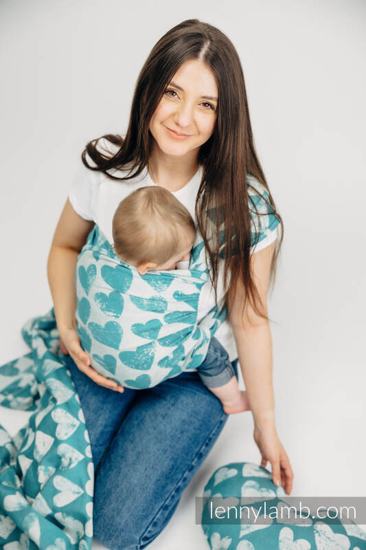 Baby Wrap, Jacquard Weave (100% cotton) - LOVKA PETITE - BOUNDLESS - size XS #babywearing