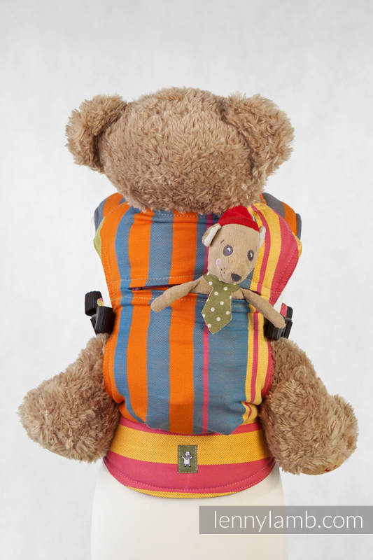 Doll Carrier made of woven fabric, 100% cotton  - ZUMBA ORANGE #babywearing