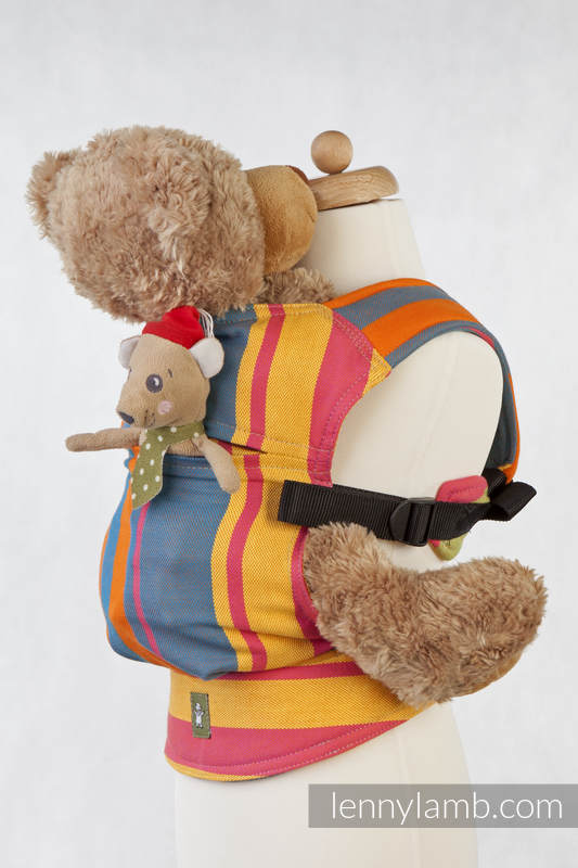 Doll Carrier made of woven fabric, 100% cotton  - ZUMBA ORANGE #babywearing